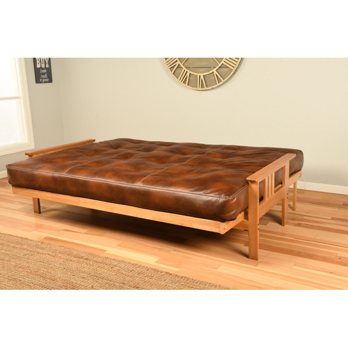 Red Barrel Studio® Haslingden Queen 86'' Vegan Leather Tufted Back